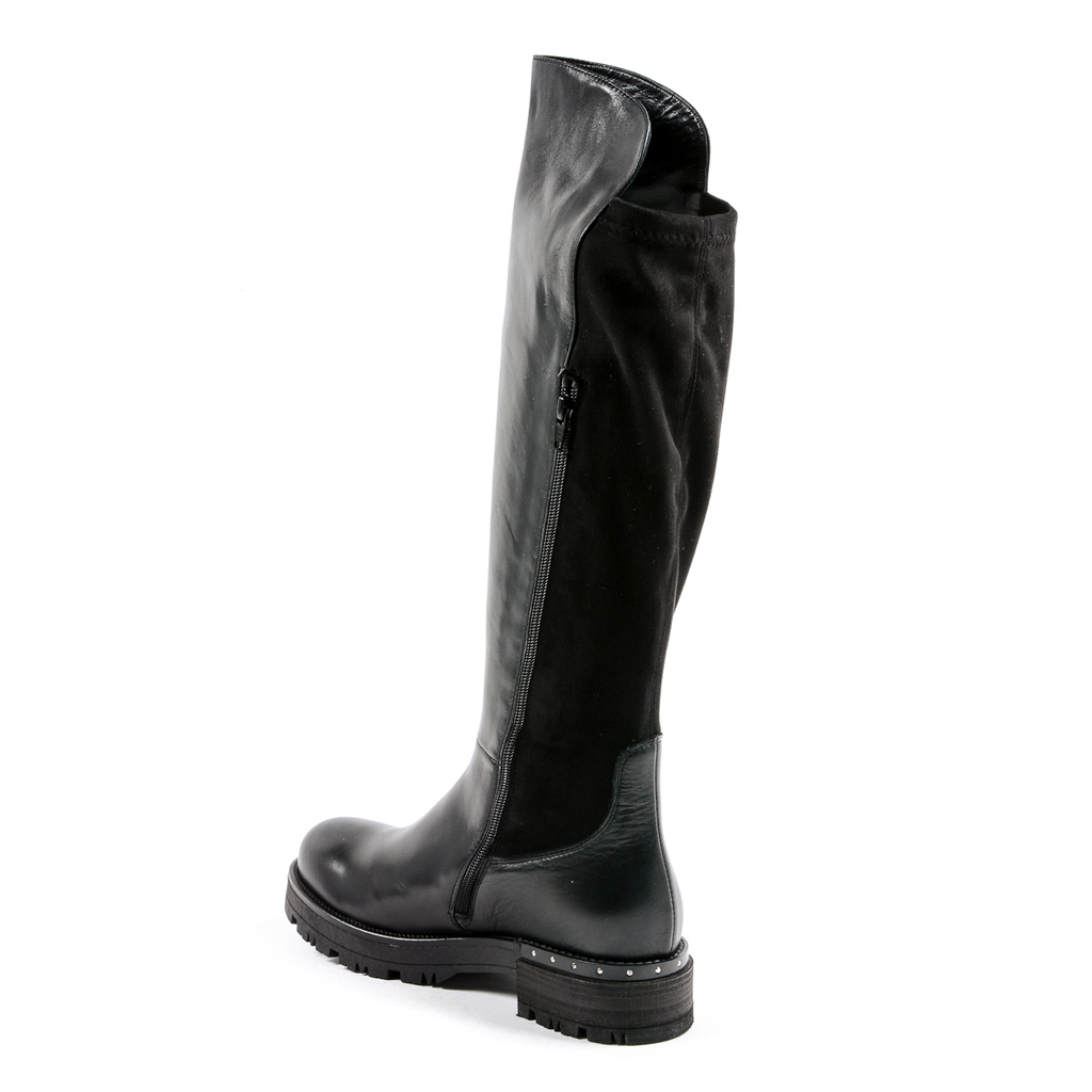 Andrew Charles Womens High Boot Black PAT