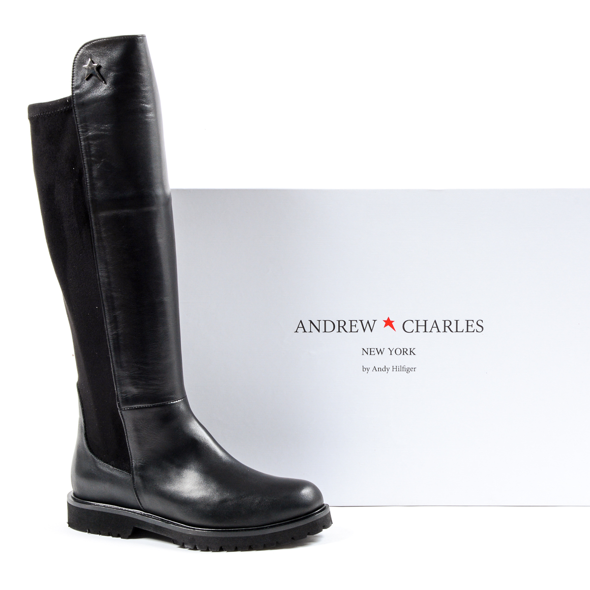 Andrew Charles Womens High Boot Black MILEY