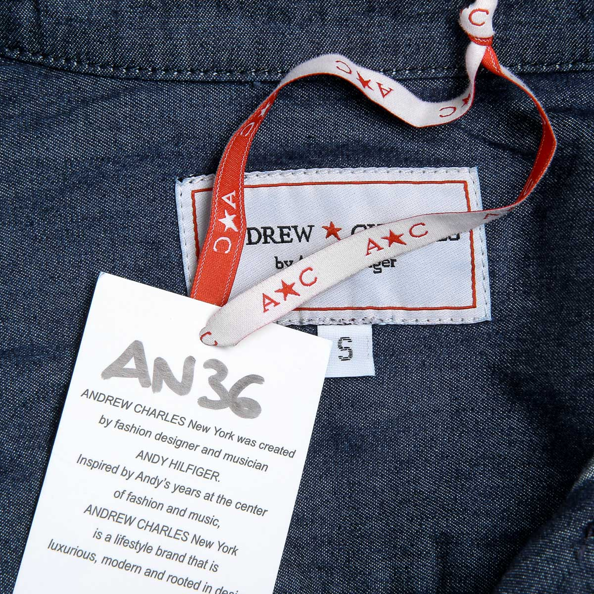 Camisa vaquera de manga larga para mujer de Andrew Charles CAMILIA