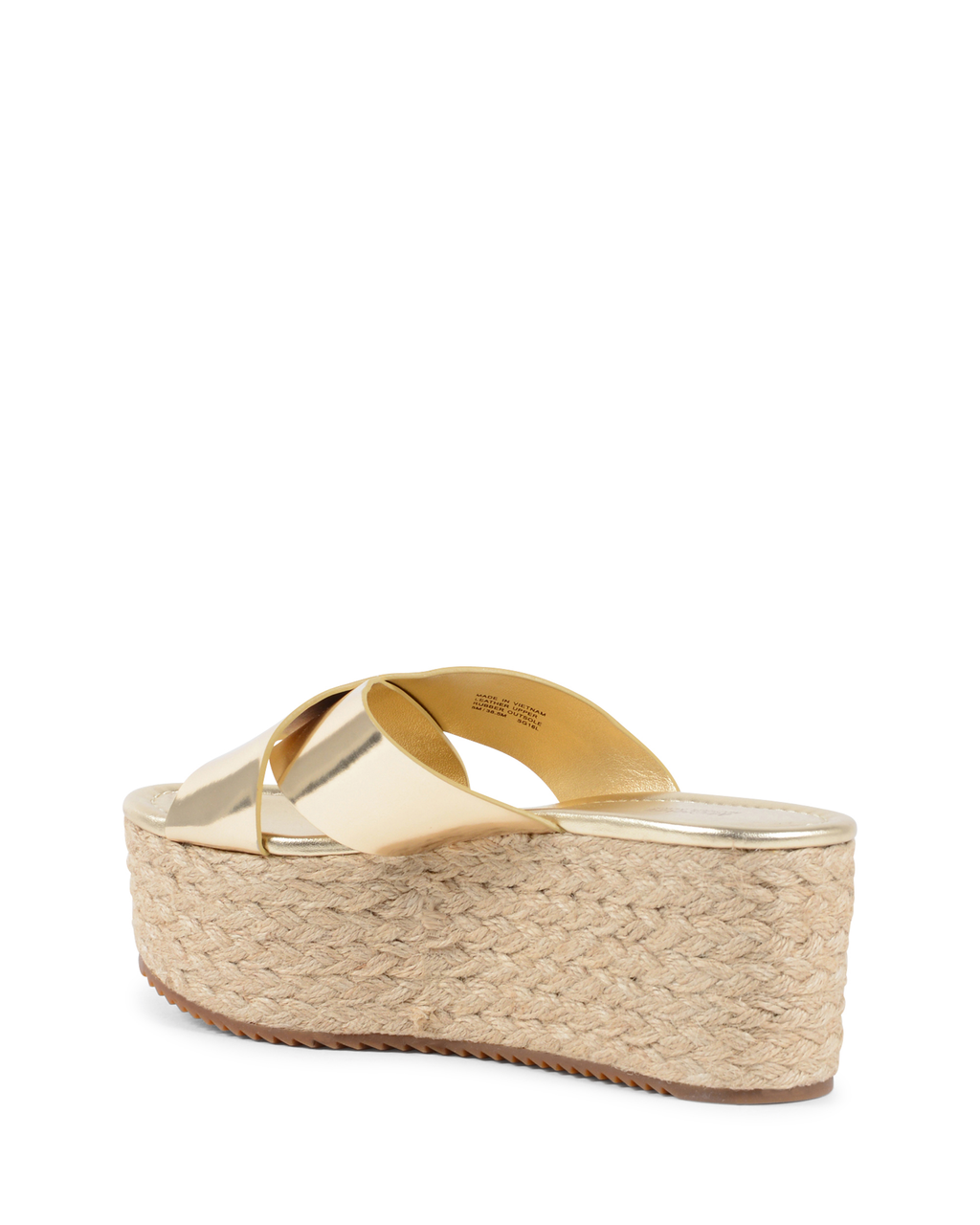 Sandalias de plataforma para mujer Michael Kors doradas VIVIANNA