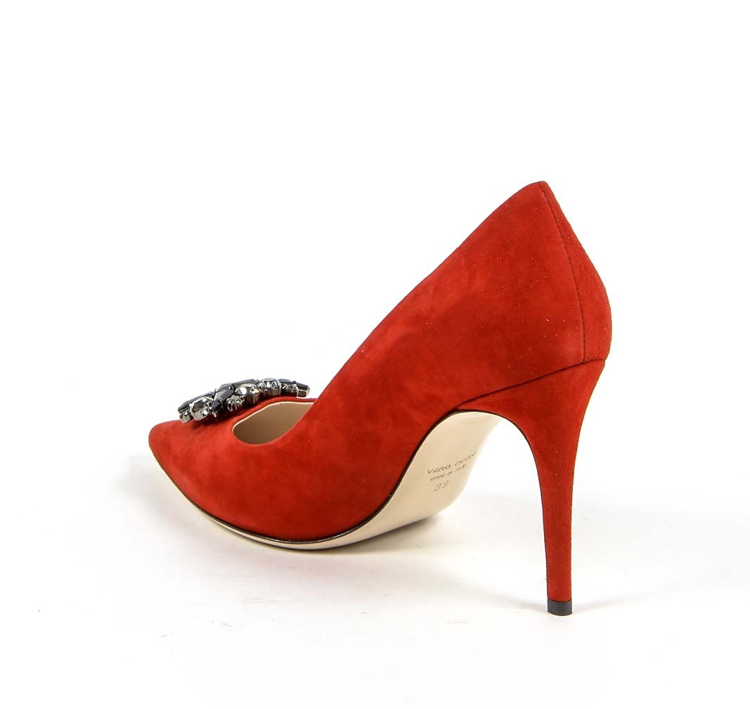Zapatos de salón para mujer V 1969 Italia 3104107 CAMOSCIO ROSSO
