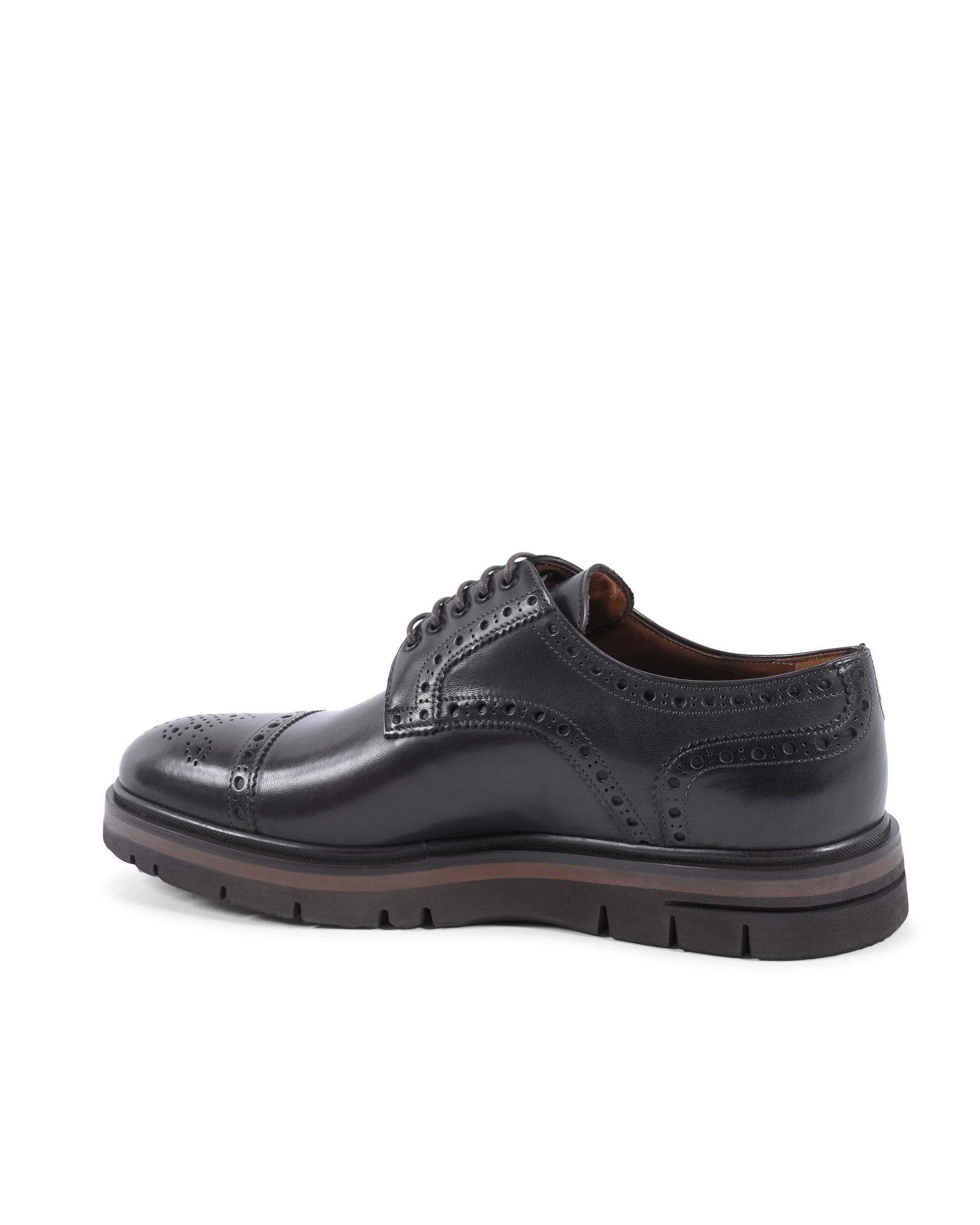 Zapatos brogue para hombre Dee Ocleppo EB132 VITELLO T MORO