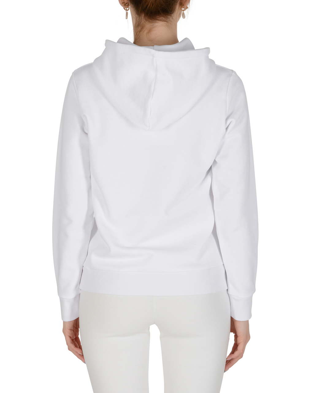 Sudadera con capucha para mujer 19V69 Italia blanca ZEBIE WHITE