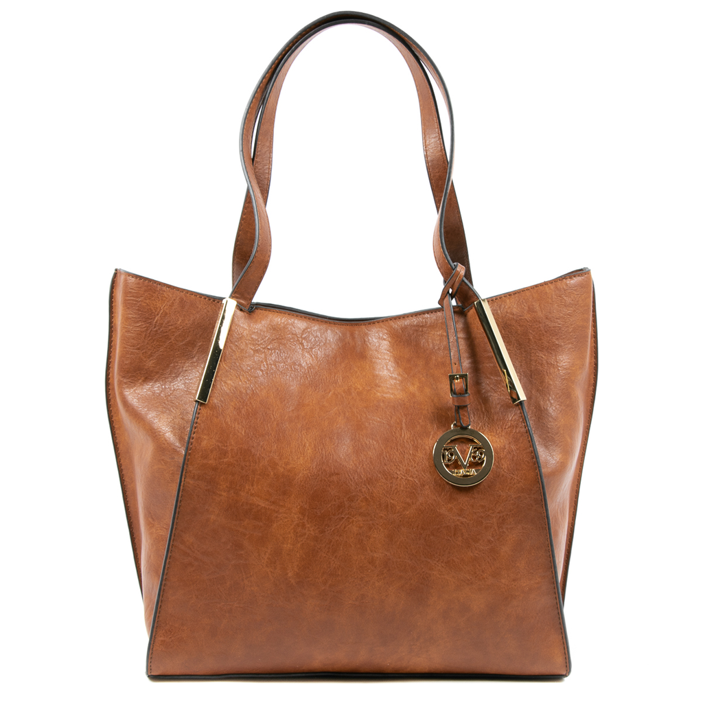 Bolso de mano para mujer V 1969 Italia marrón REBECCA