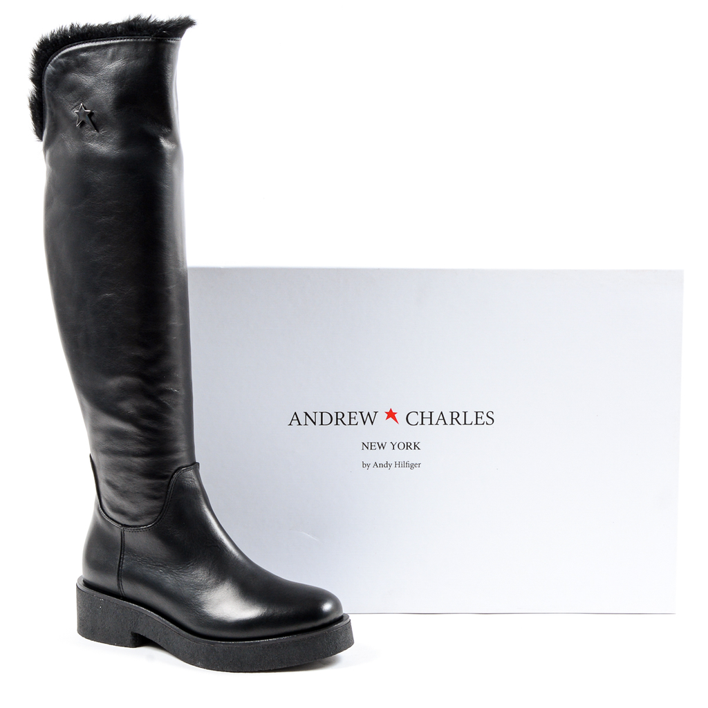 Andrew Charles Womens High Boot Black SUZI
