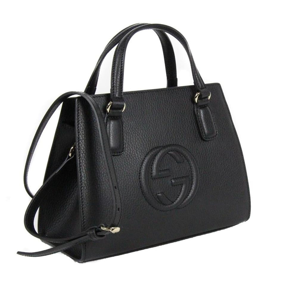 Bolso tote Gucci Soho de piel negro