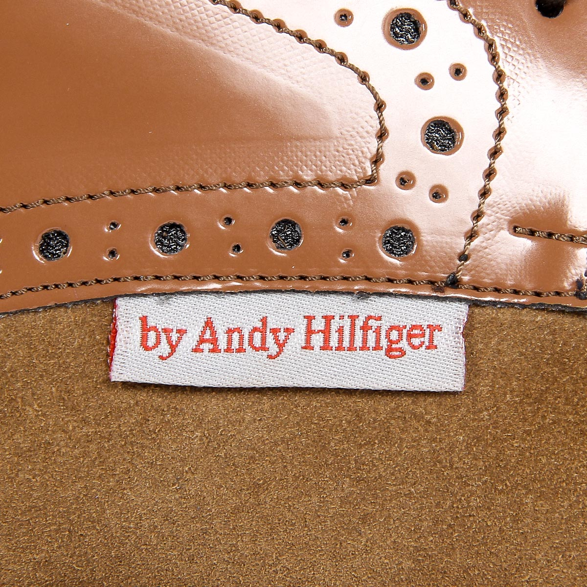 Andrew Charles - Zapatos Oxford brogue para hombre 911 ABRASIVATO CAMOSCIO COGNAC