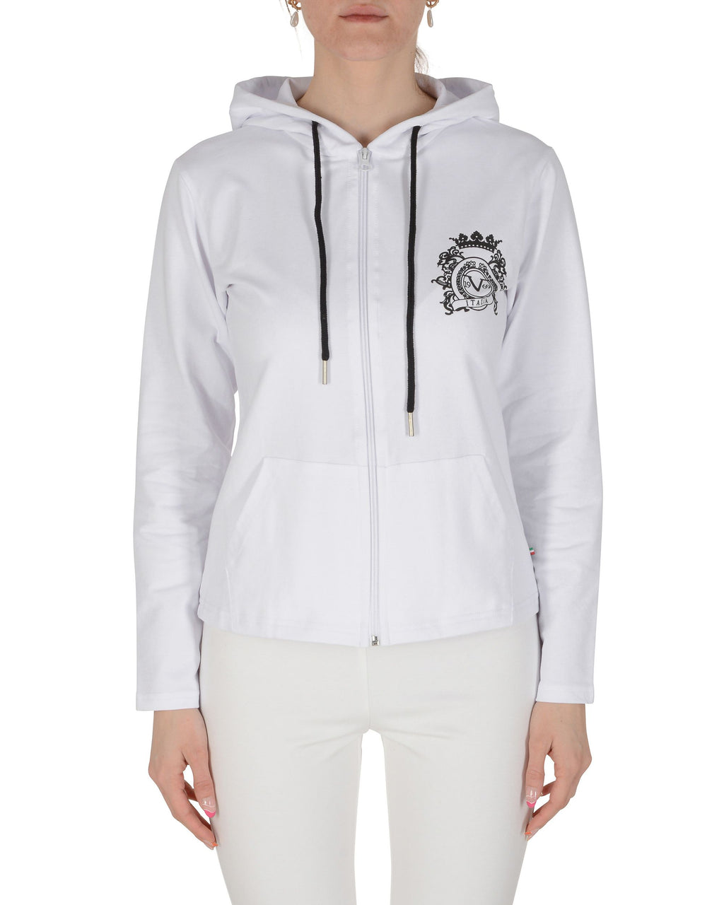 Sudadera con capucha ELEANA para mujer, color blanco, 19V69 Italia