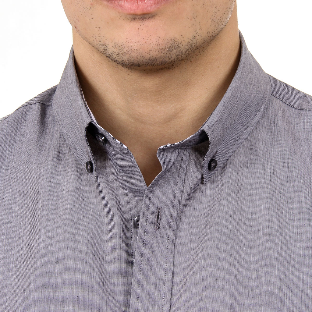 Camisa de hombre del Ufford & Suffolk Polo Club USC02 B2 NERO