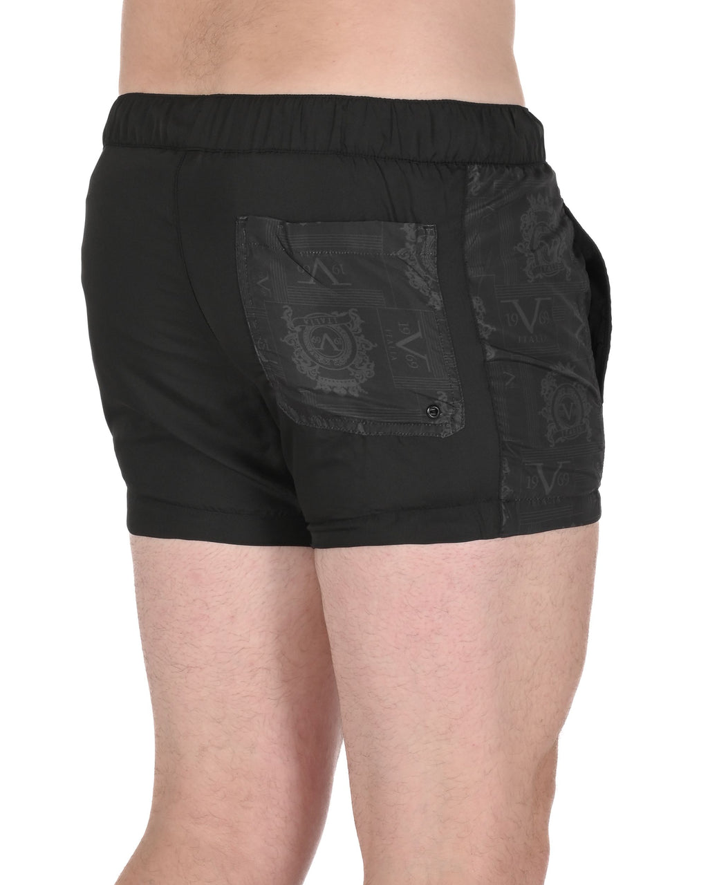 19V69 Italia Mens Swimwear Trunk VSC1MBS03 BLACK