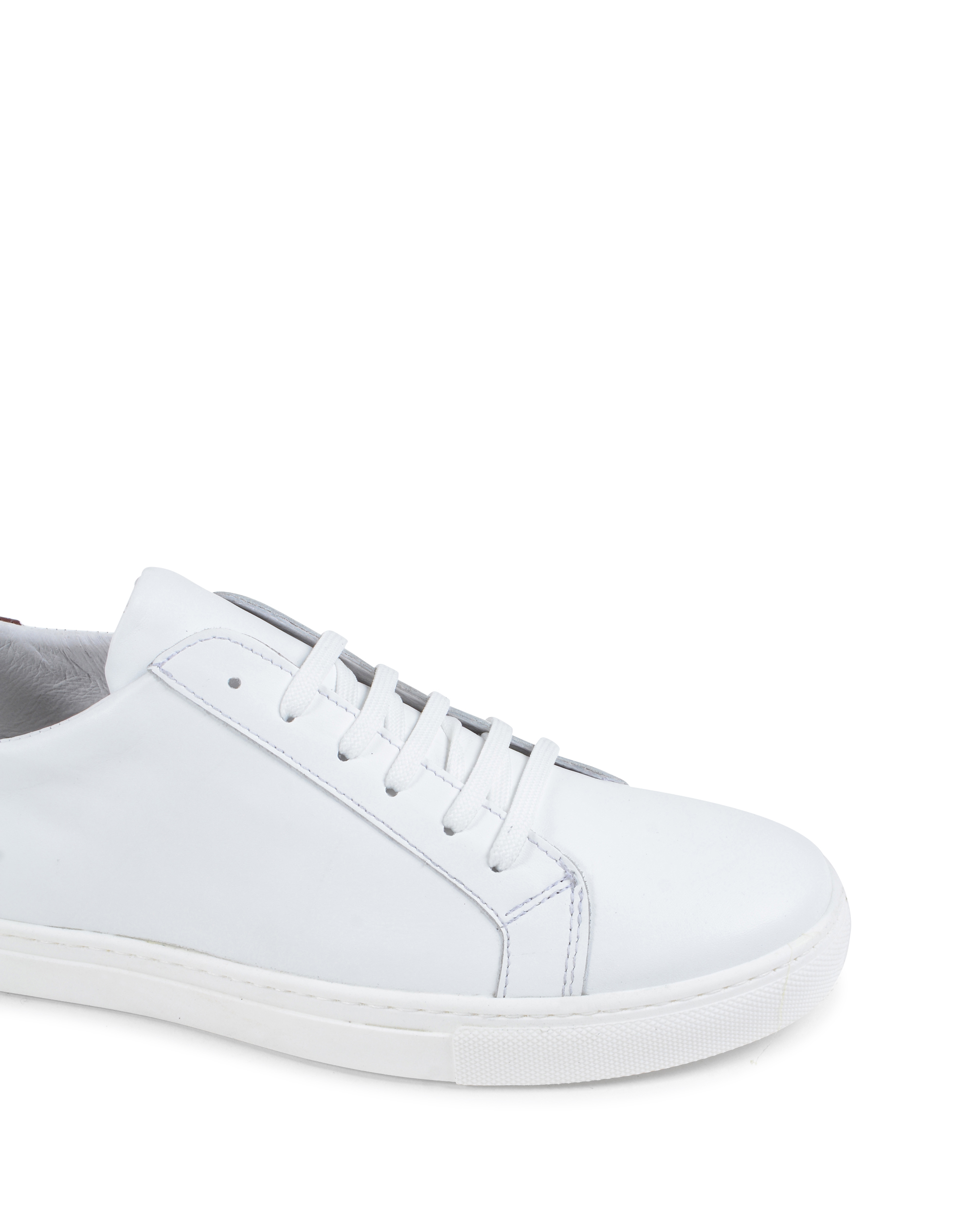 19V69 Italia Zapatilla Hombre Blanco Burdeos 035 VITELLO BIANCO BORDEAUX
