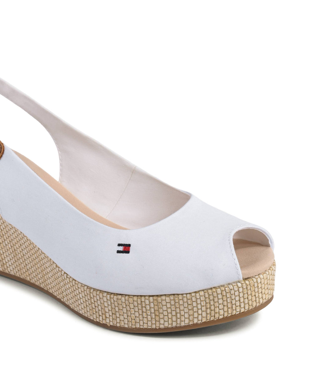 Tommy Hilfiger - Sandalias de cuña para mujer, color blanco, FW0FW04788YBL
