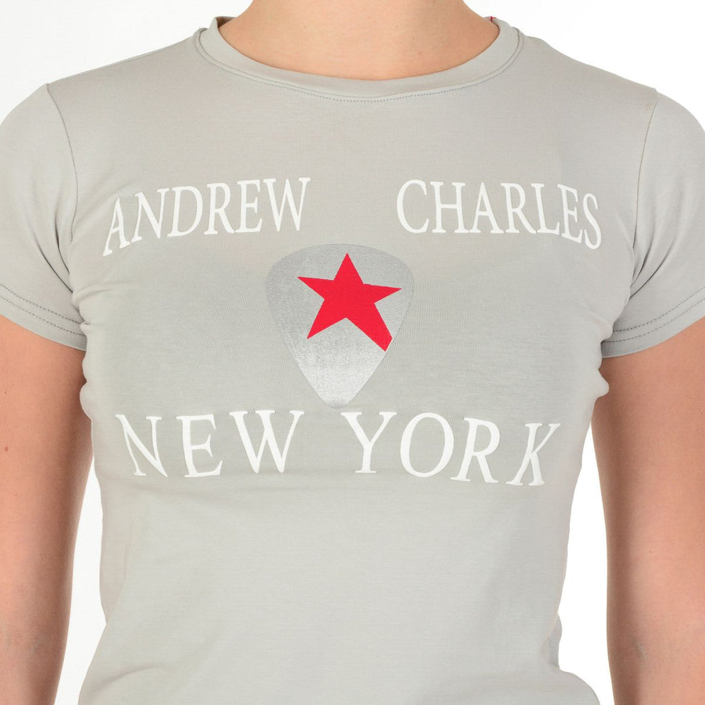 Camiseta para mujer Andrew Charles By Andy Hilfiger TS501 03 1002 TARANA GRIS CLARO S14