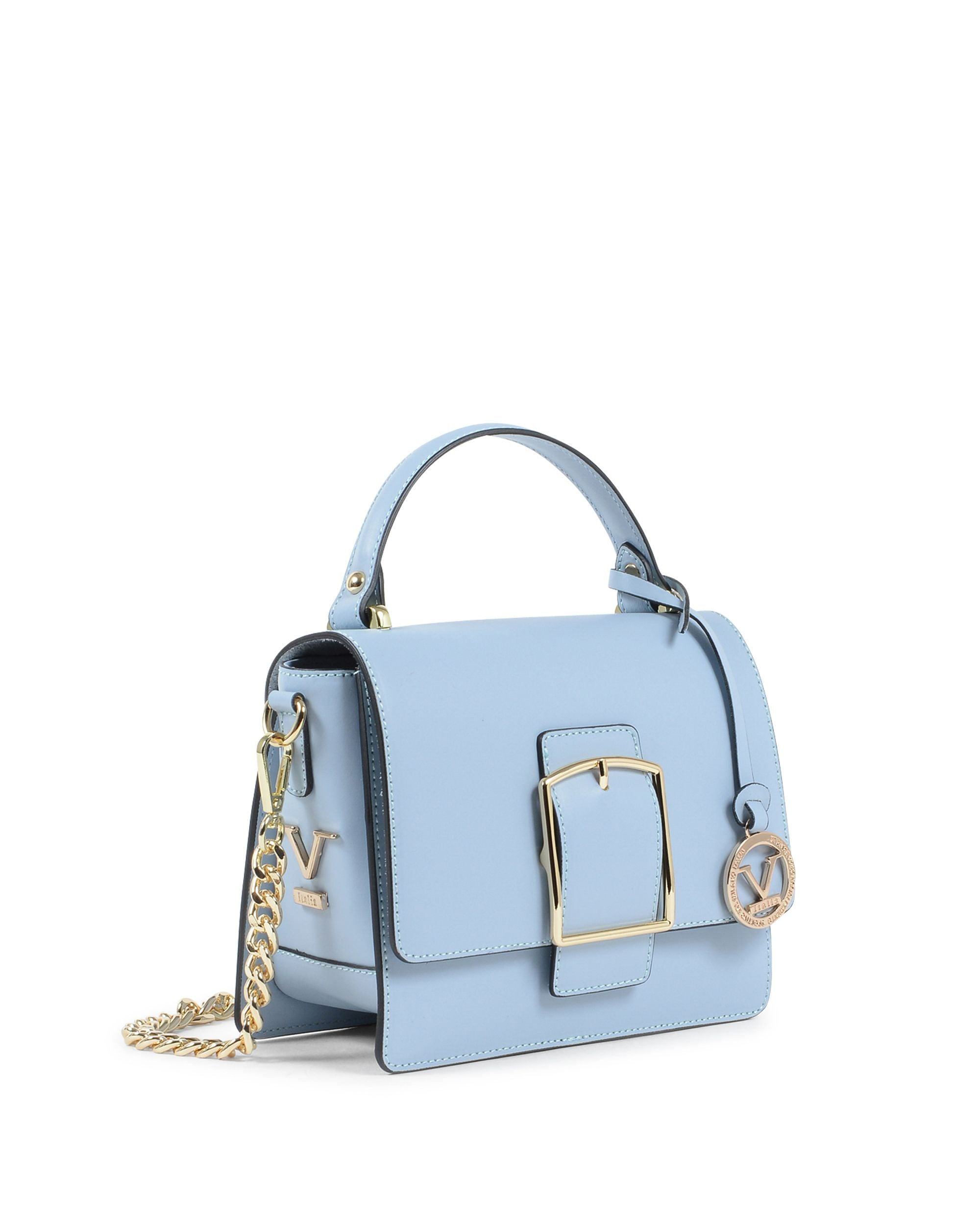 Bolso de mano para mujer V Italia azul claro V505 52 RUGA CIELO