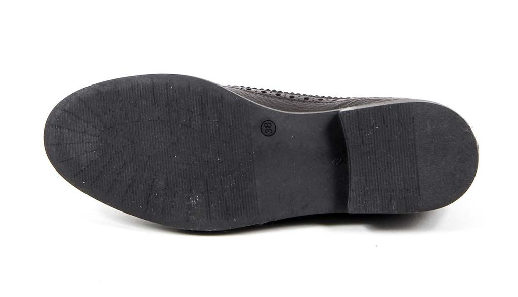 V 1969 Italia Zapato Brogue para Mujer B1670 CERVO T. MORO