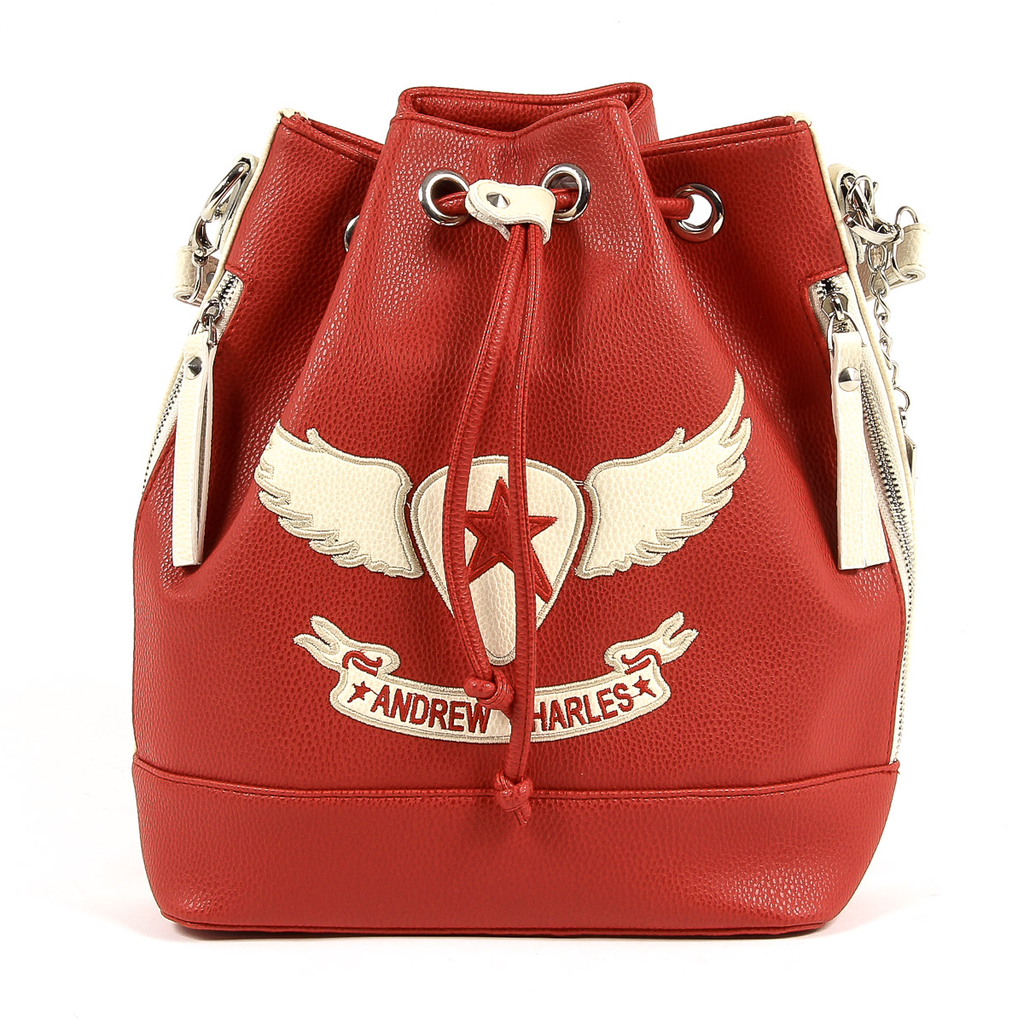 Bolso de mano para mujer Andrew Charles rojo LUCINDA
