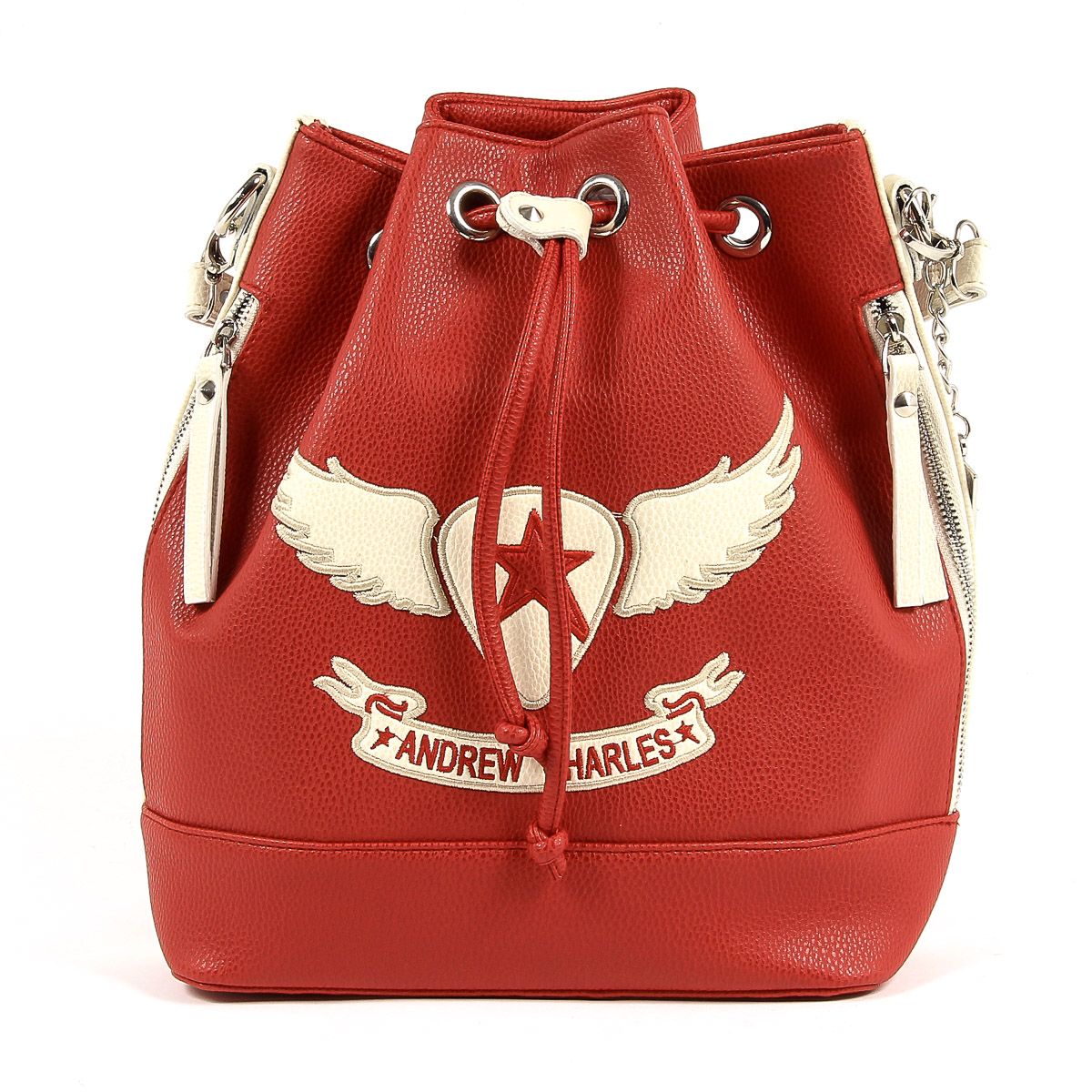 Bolso de mano para mujer Andrew Charles rojo LUCINDA