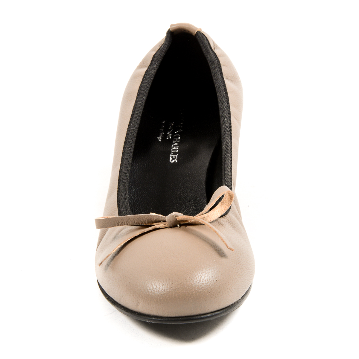 Andrew Charles Womens Ballerina Taupe NICKI
