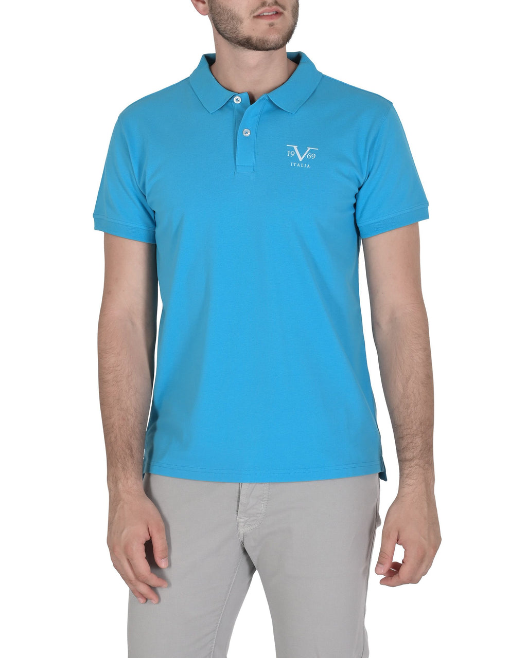 19V69 Italia Polo para hombre VSC1MPL01 AZUL