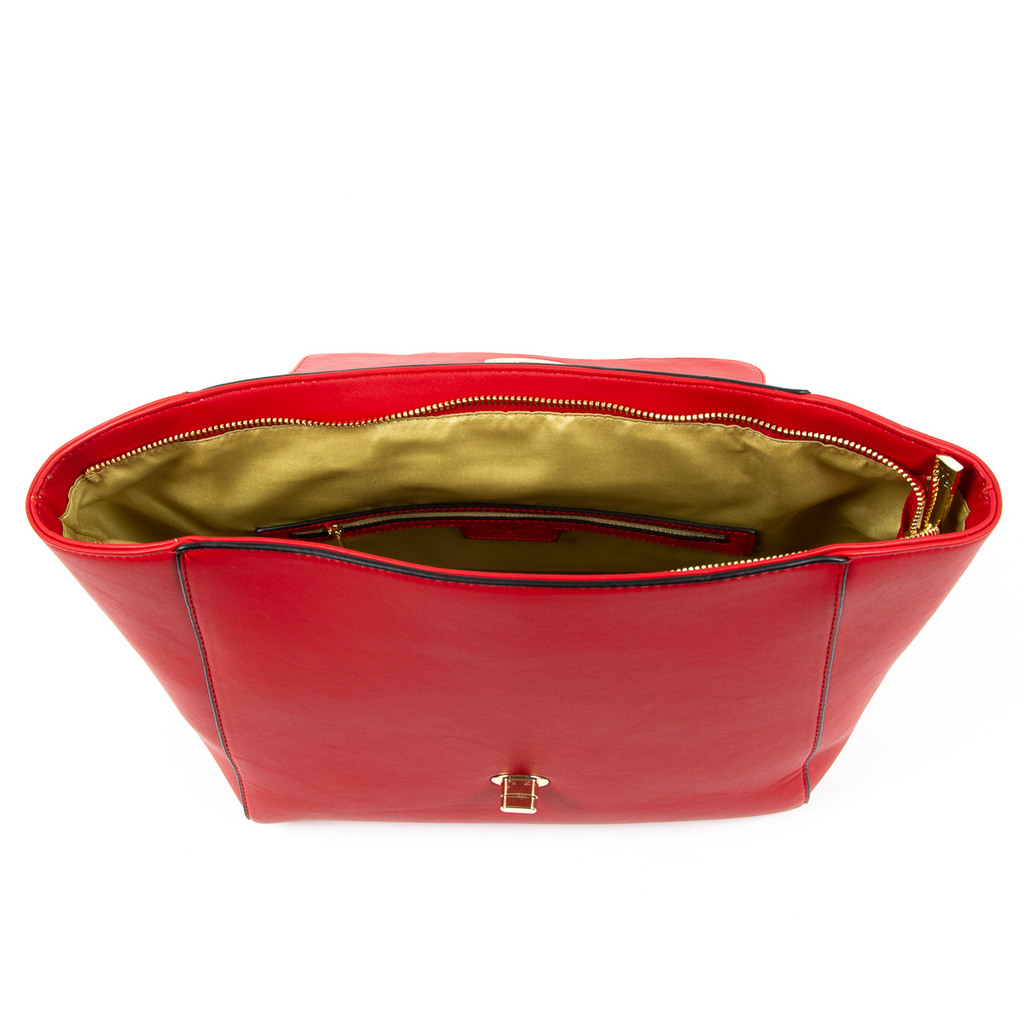 Bolso de mano para mujer V 1969 Italia rojo BEATRICE