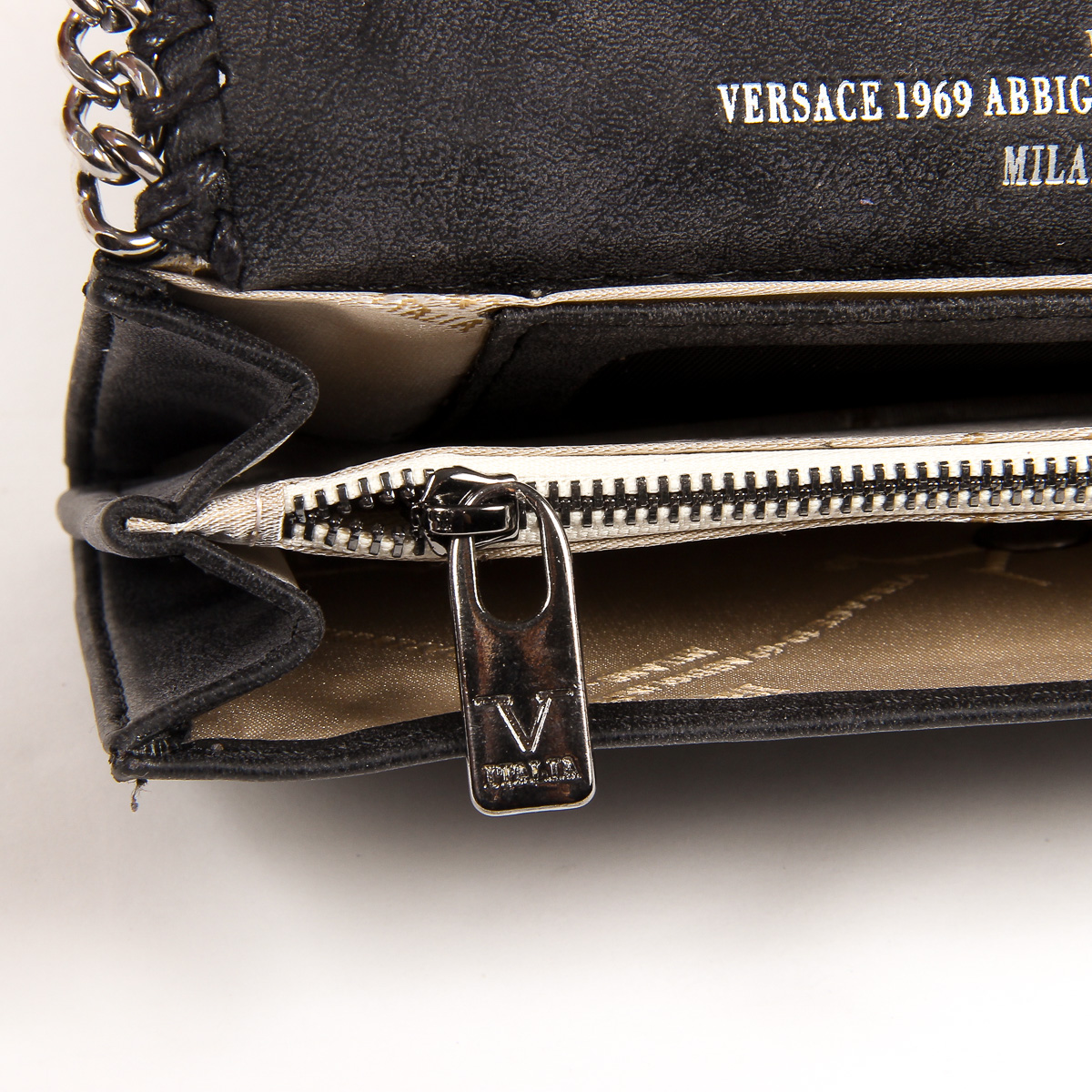 V 1969 Italia Monedero de mujer Negro VENUS