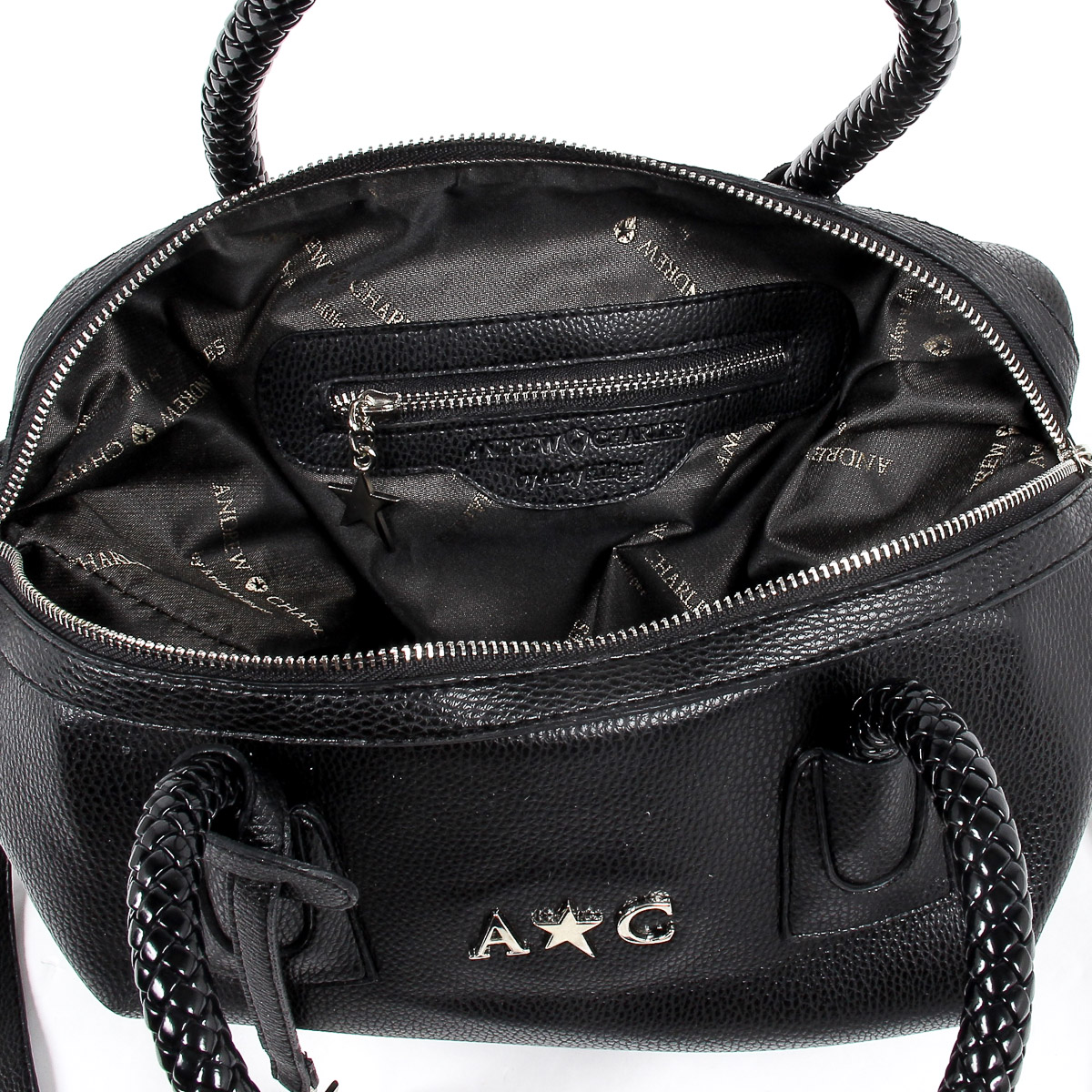 Bolso de mano para mujer Andrew Charles negro DARSEY