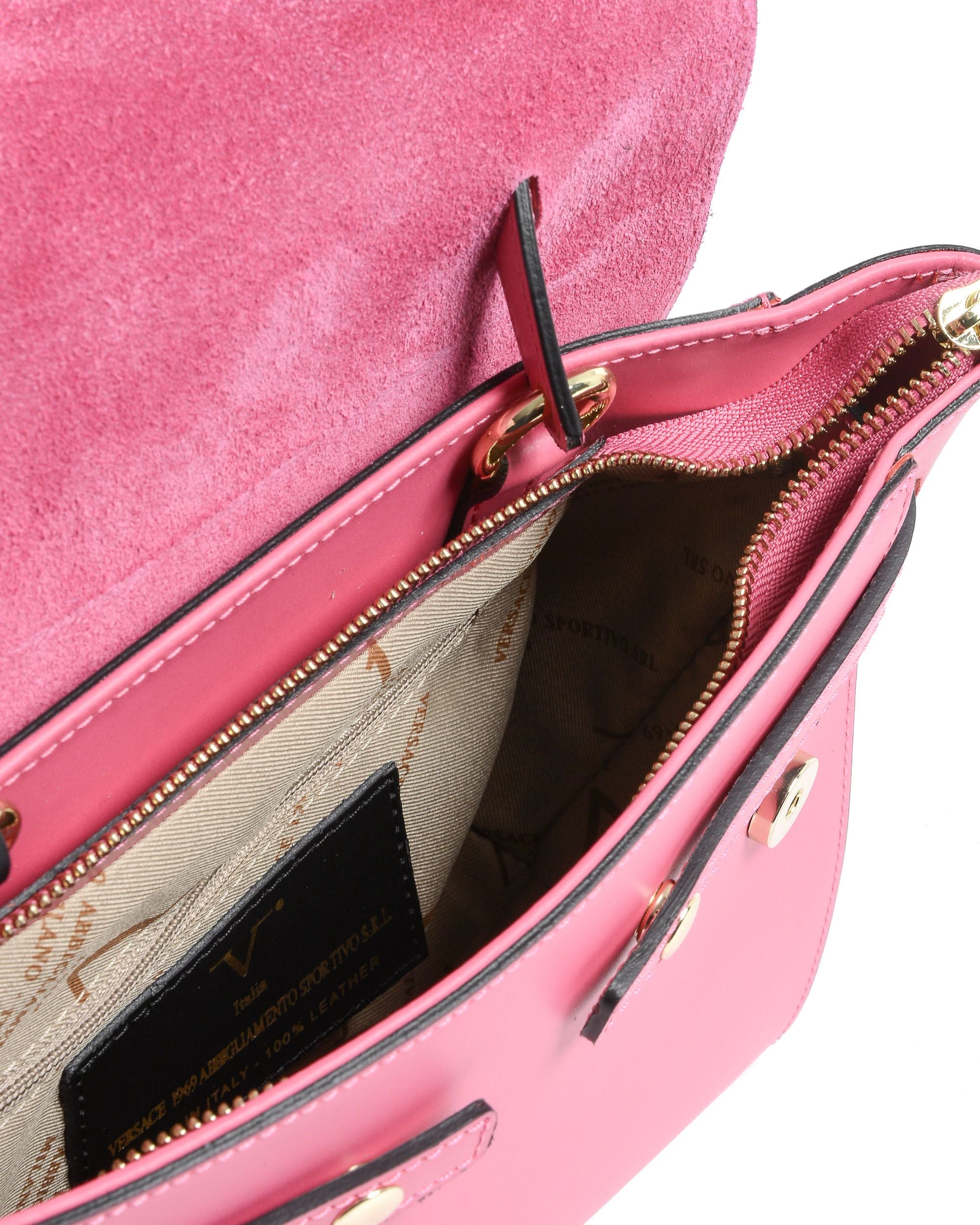 Bolso de mano para mujer V Italia V030-G RUGA FUXIA