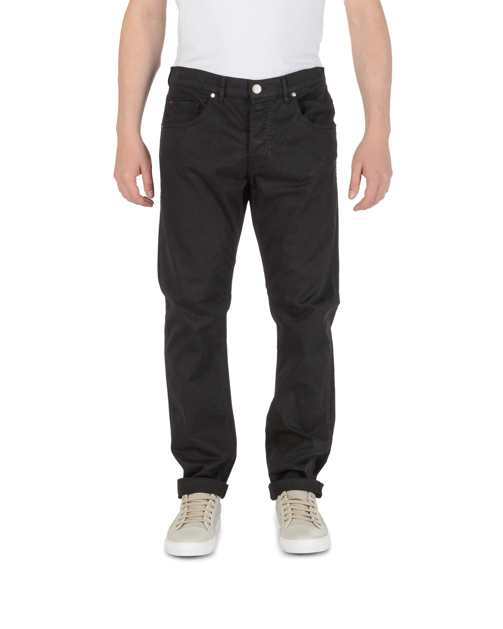 Andrew Charles Mens Trousers Regular Fit FRANK BLACK