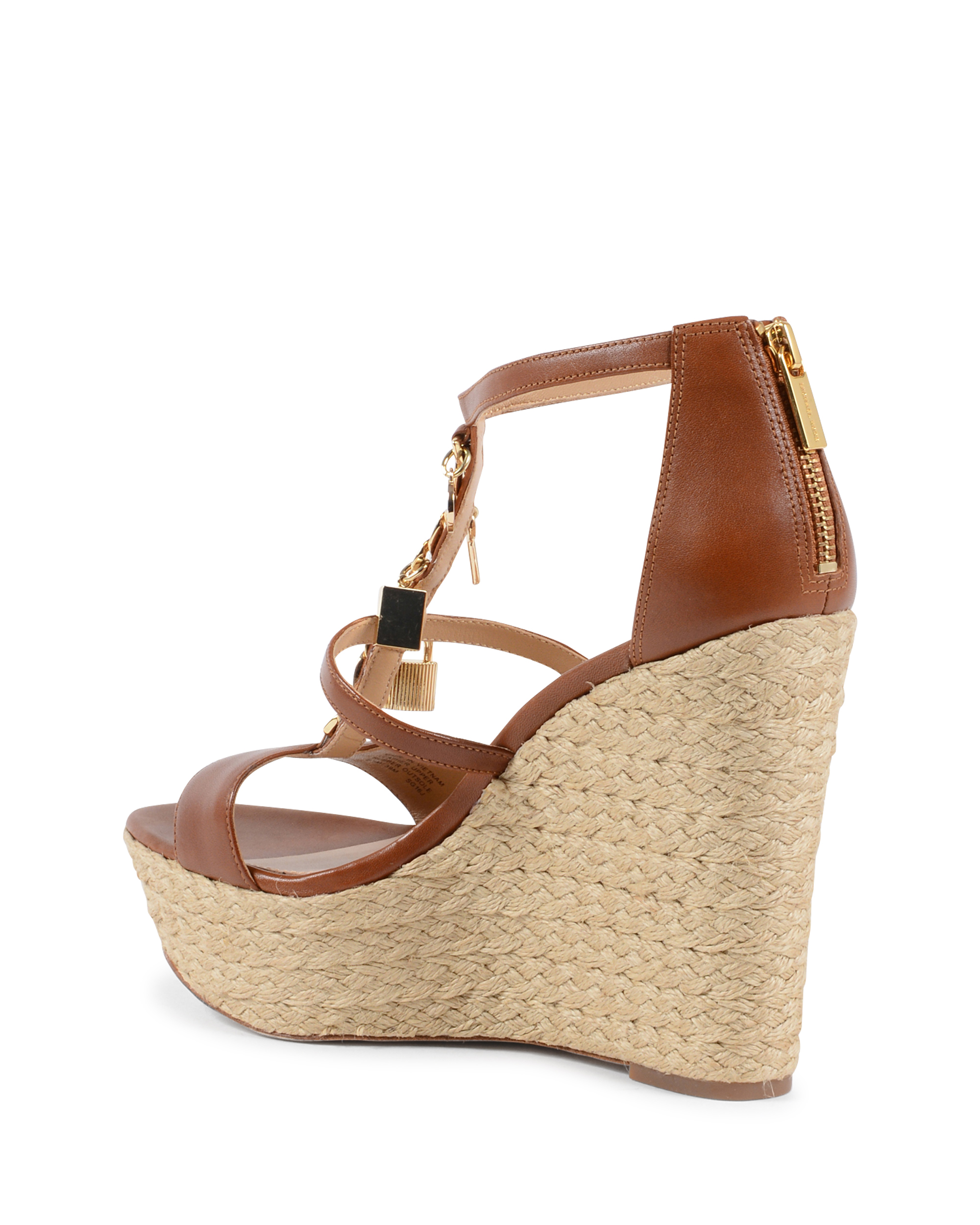 Sandalias de cuña Michael Kors para mujer, color marrón SUKI