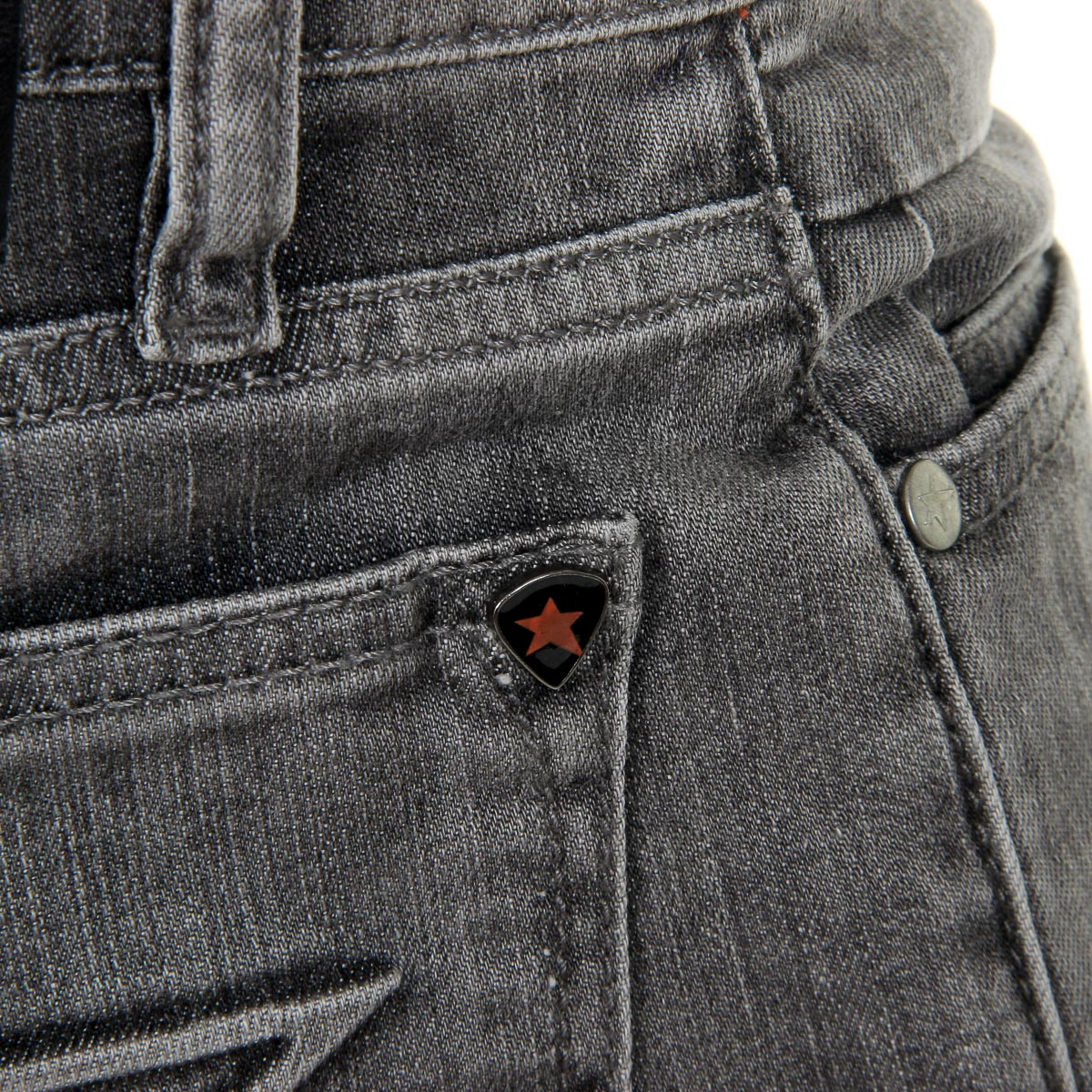Vaqueros Andrew Charles para hombre, gris, enero