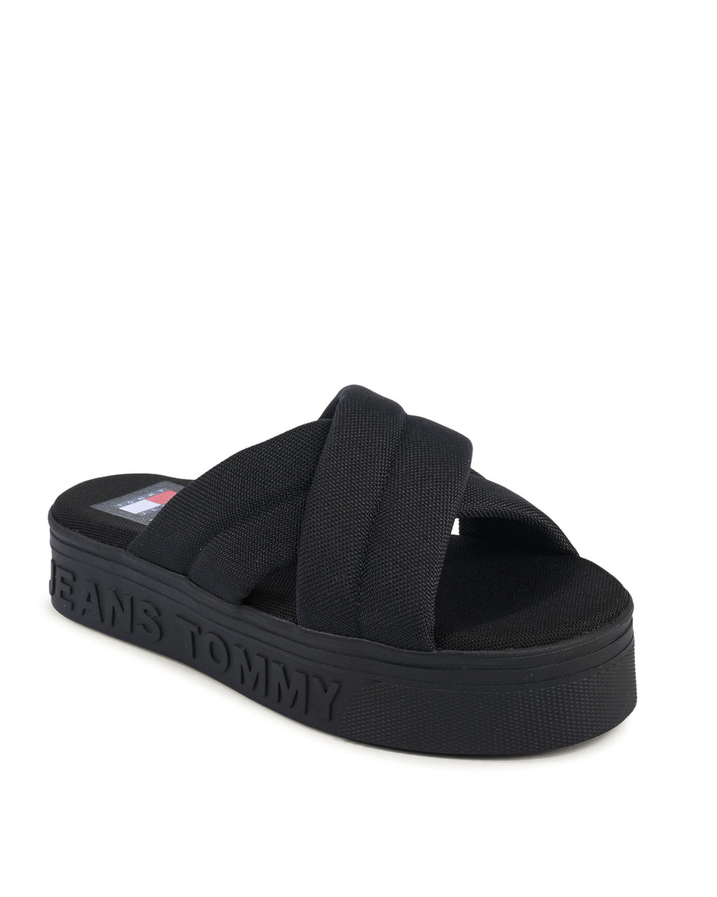 Sandalia Tommy Hilfiger para mujer negra EN0EN02465BDS