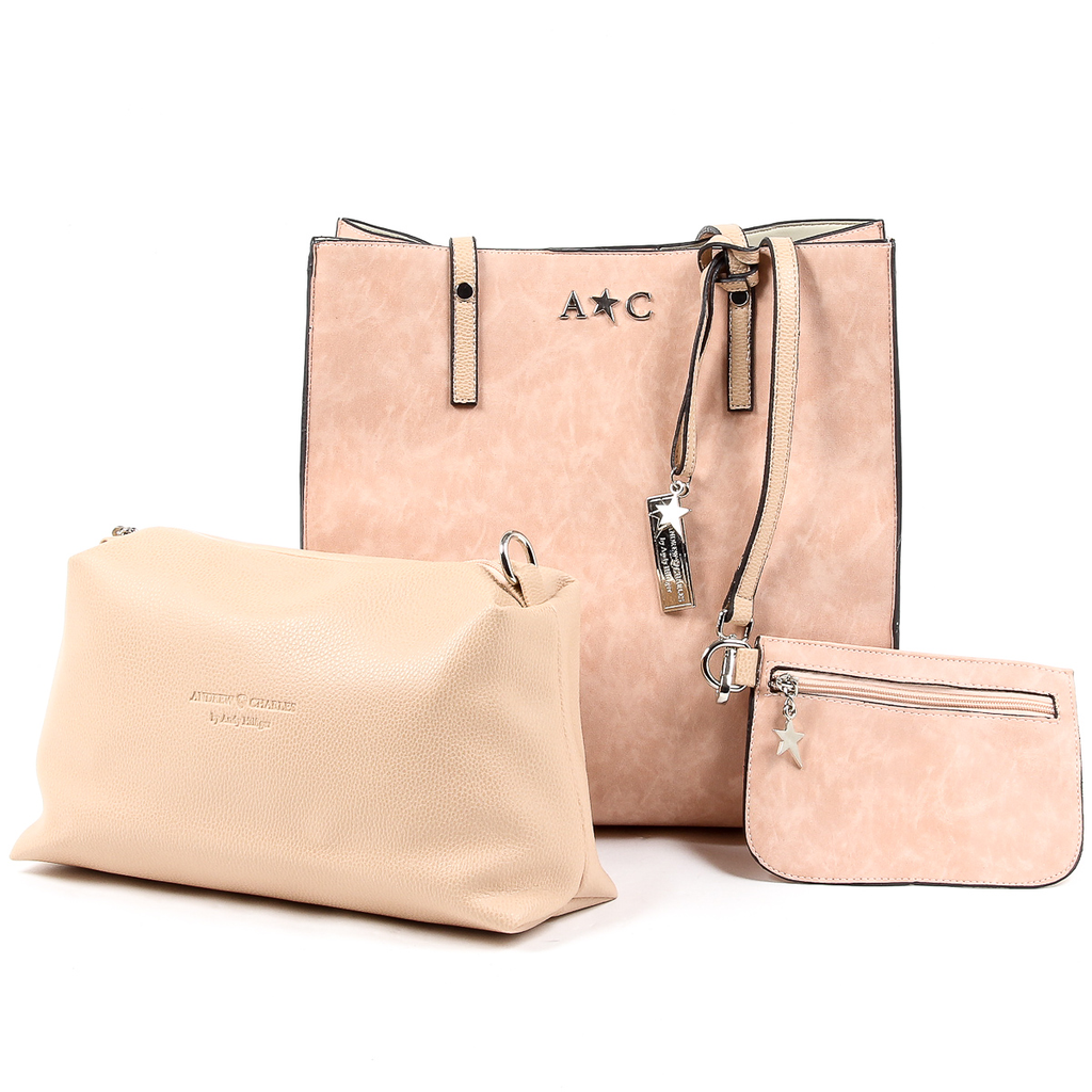 Andrew Charles Womens Handbag Pink SERINA