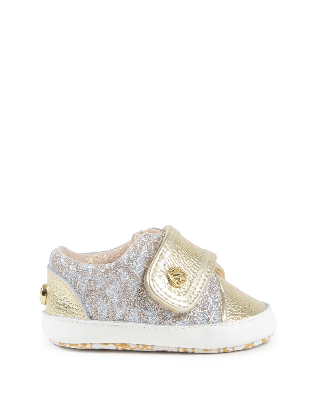 Zapatillas Michael Kors para niñas Prewalker doradas ZIA BABY SKIP GLD SLV