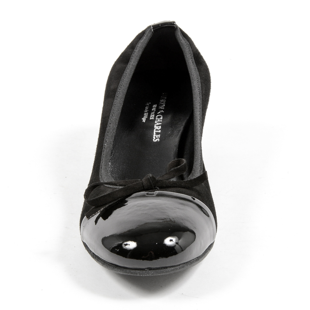 Andrew Charles Womens Ballerina Black FLORENCE