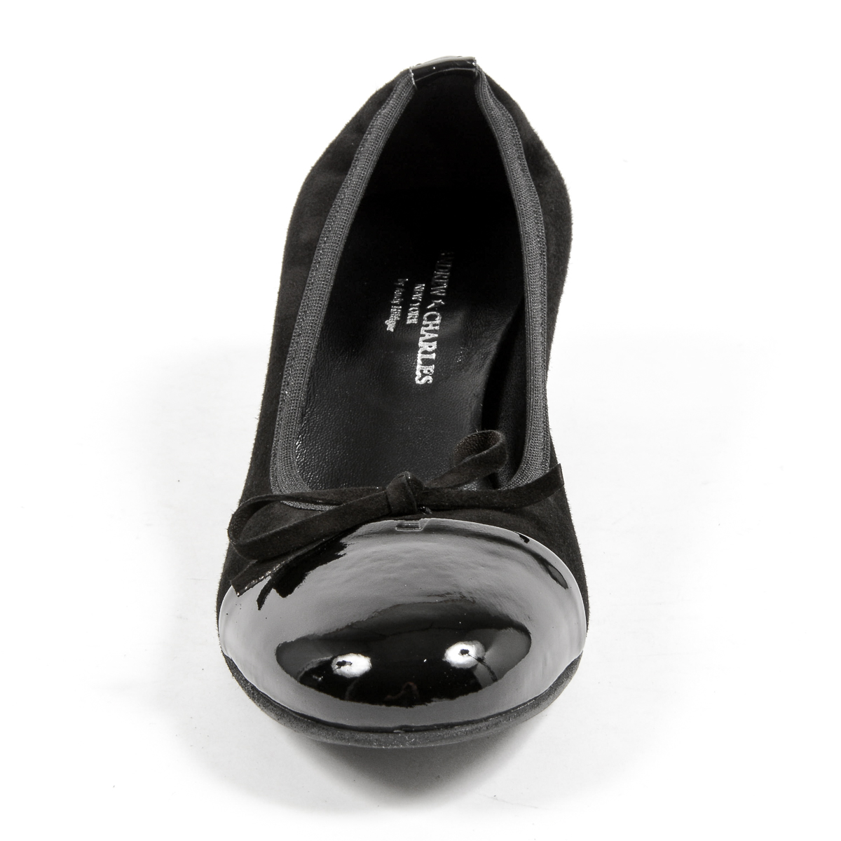 Andrew Charles Womens Ballerina Black FLORENCE