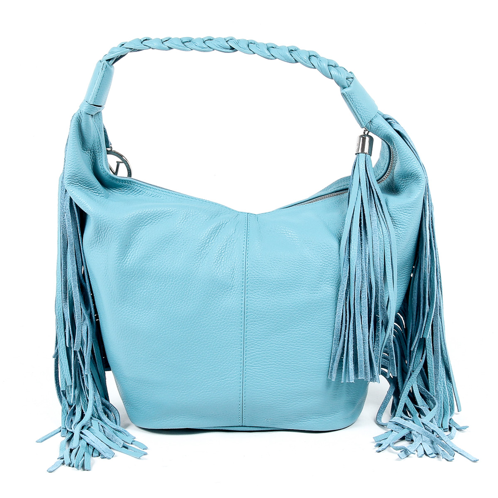 V 1969 Italia Womens Handbag Light Blue OSLO