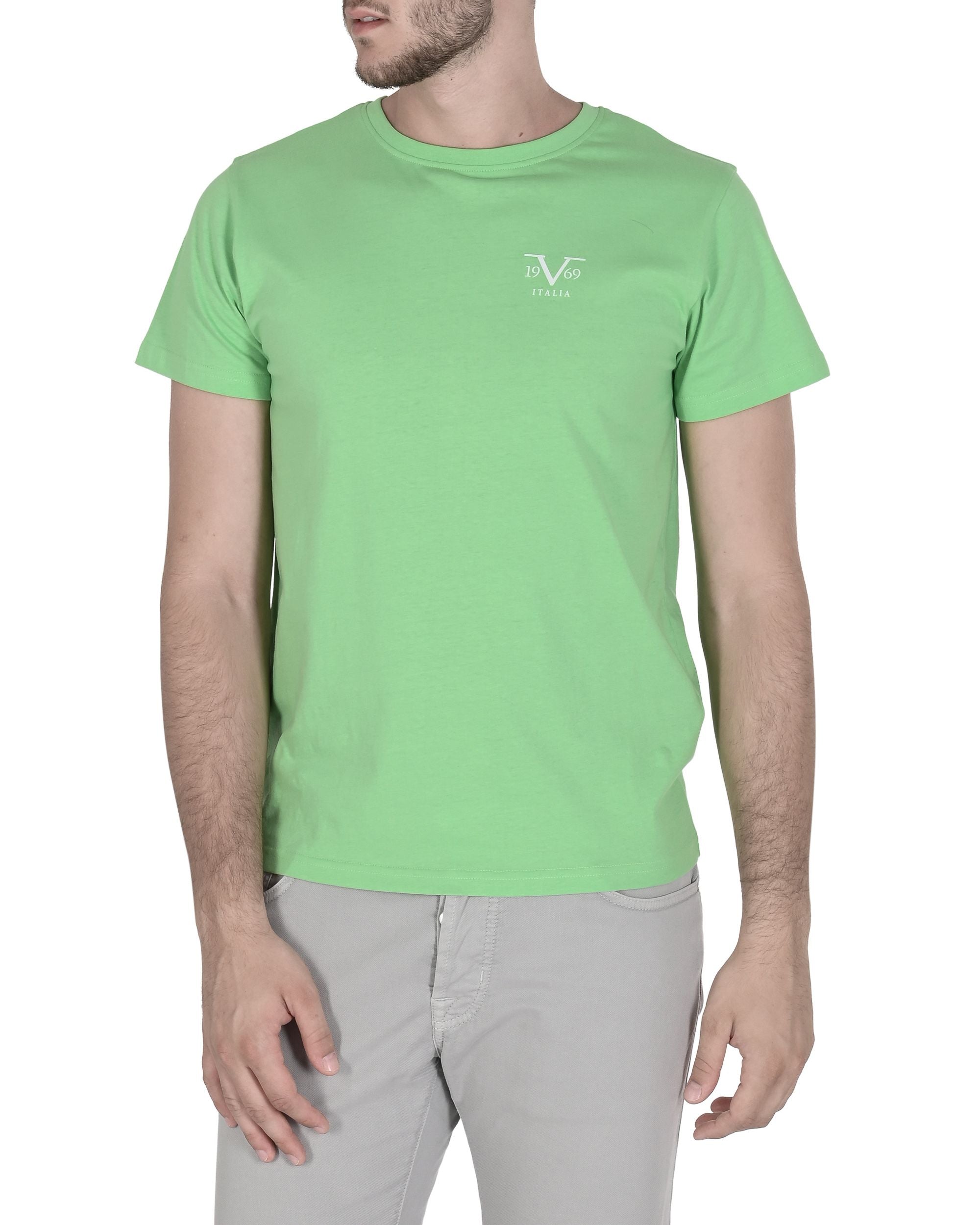 19V69 Italia Mens T-Shirt VSC1MTS01 GREEN