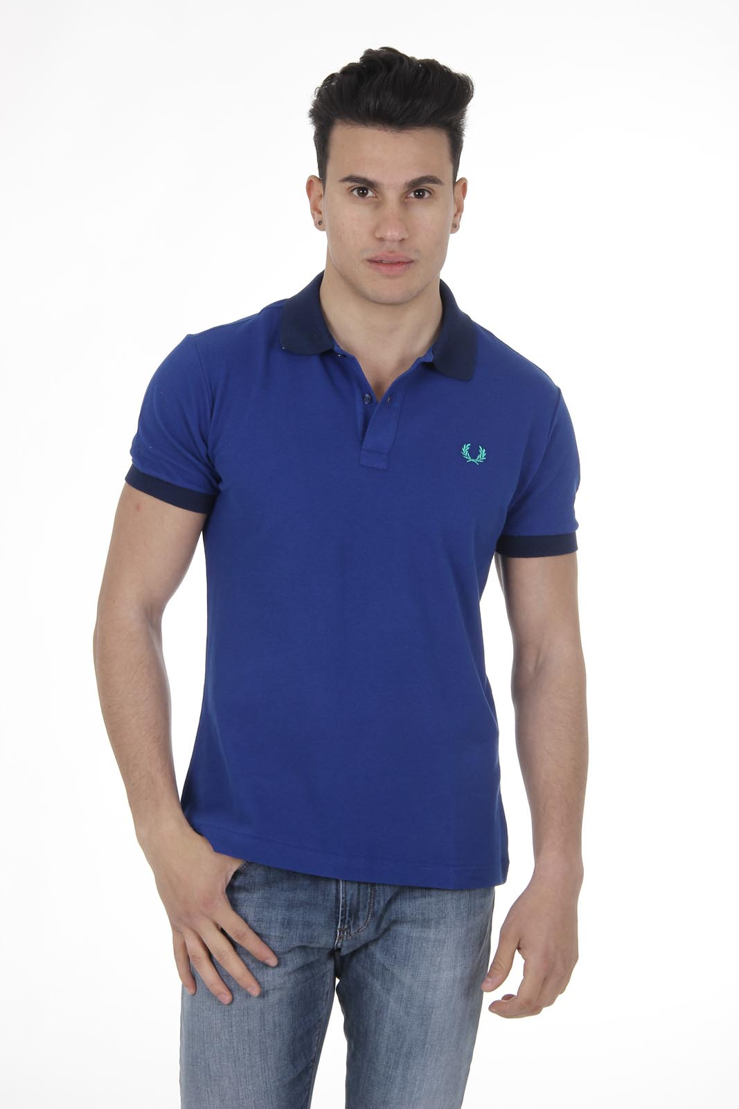 Polo Fred Perry para hombre azul 30102252 V0039