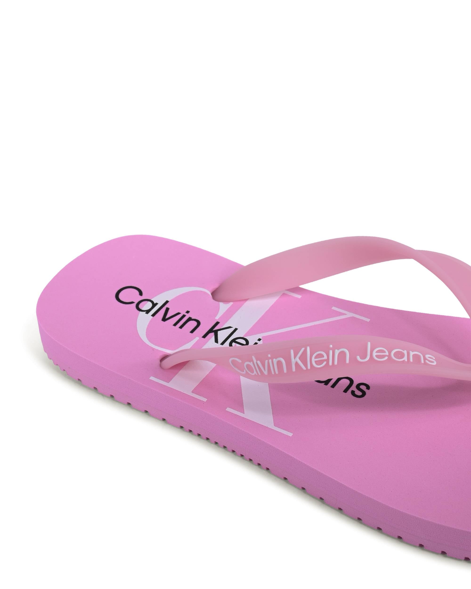 Chanclas Calvin Klein para mujer, color rosa, YW0YW012460J2