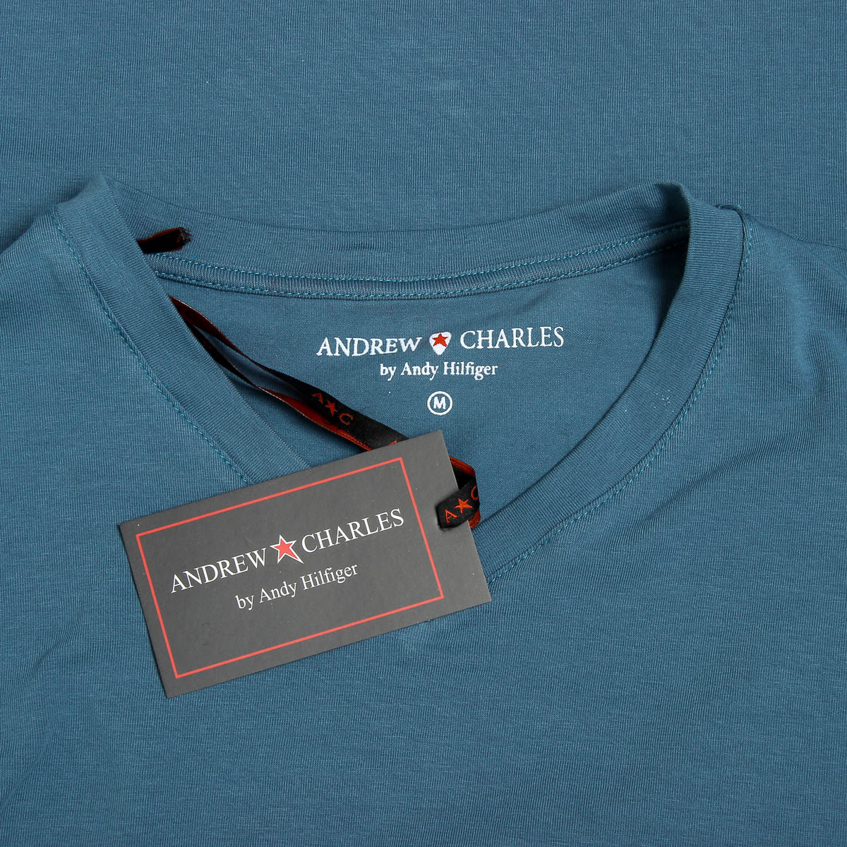 Camiseta Andrew Charles para hombre, manga corta, cuello en V, verde, KENAN