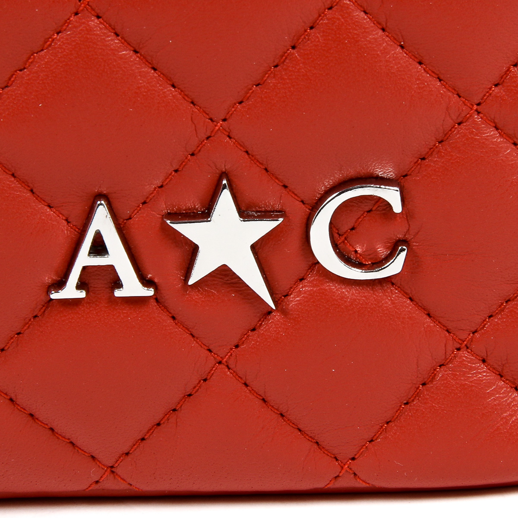 Andrew Charles Womens Handbag Red AZALEA