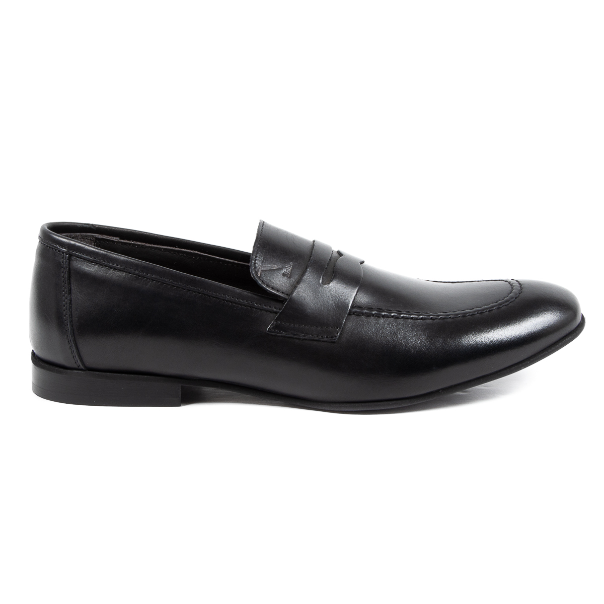 Mocasines V 1969 Italia para hombre, color negro, ADAM