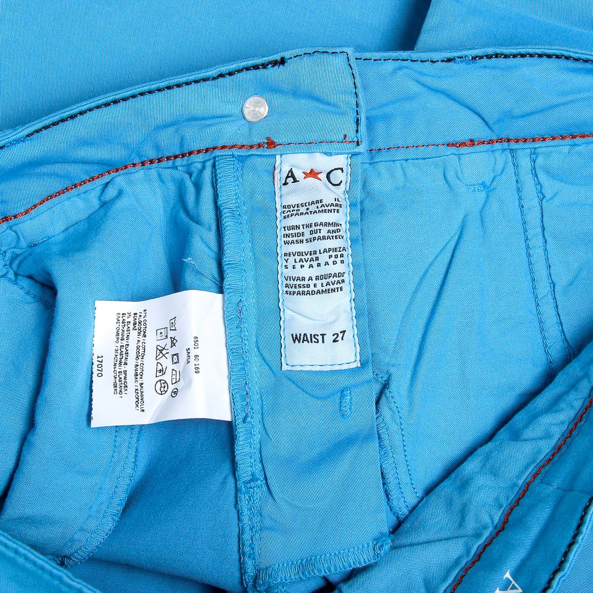 Pantalones cortos Andrew Charles para mujer azul claro SAFIA