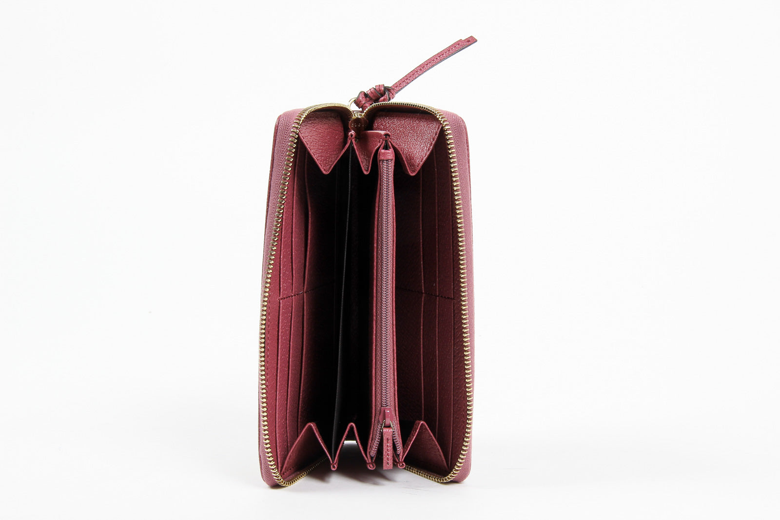 Monedero Gucci Bree Original GG con cremallera para mujer