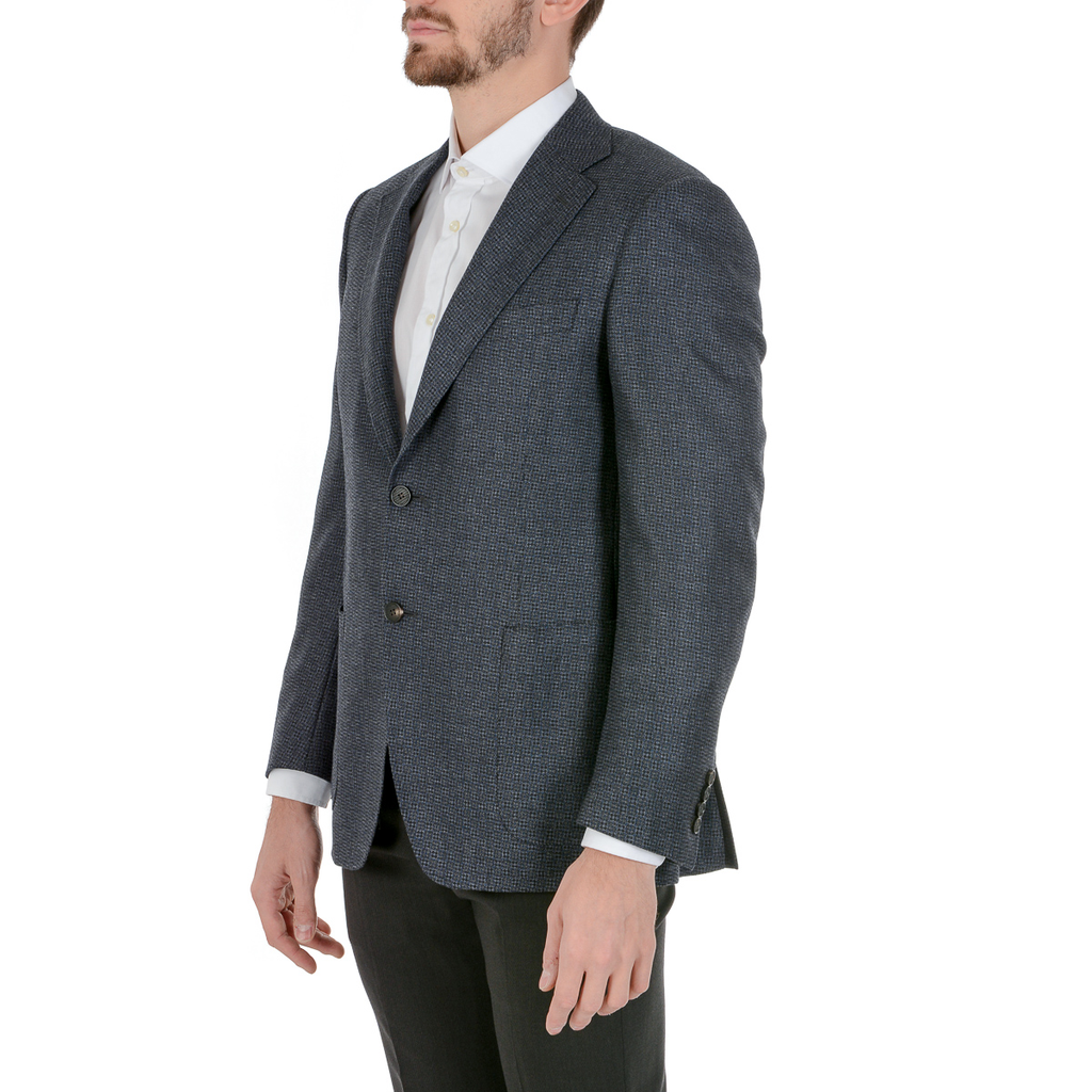 Chaqueta Canali para hombre de manga larga gris oscuro