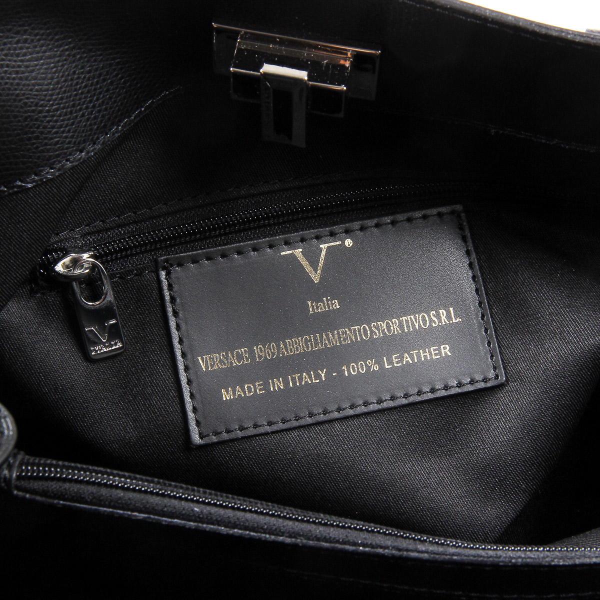 Bolso Mujer V 1969 Italia V013-S PALMELLATO NERO