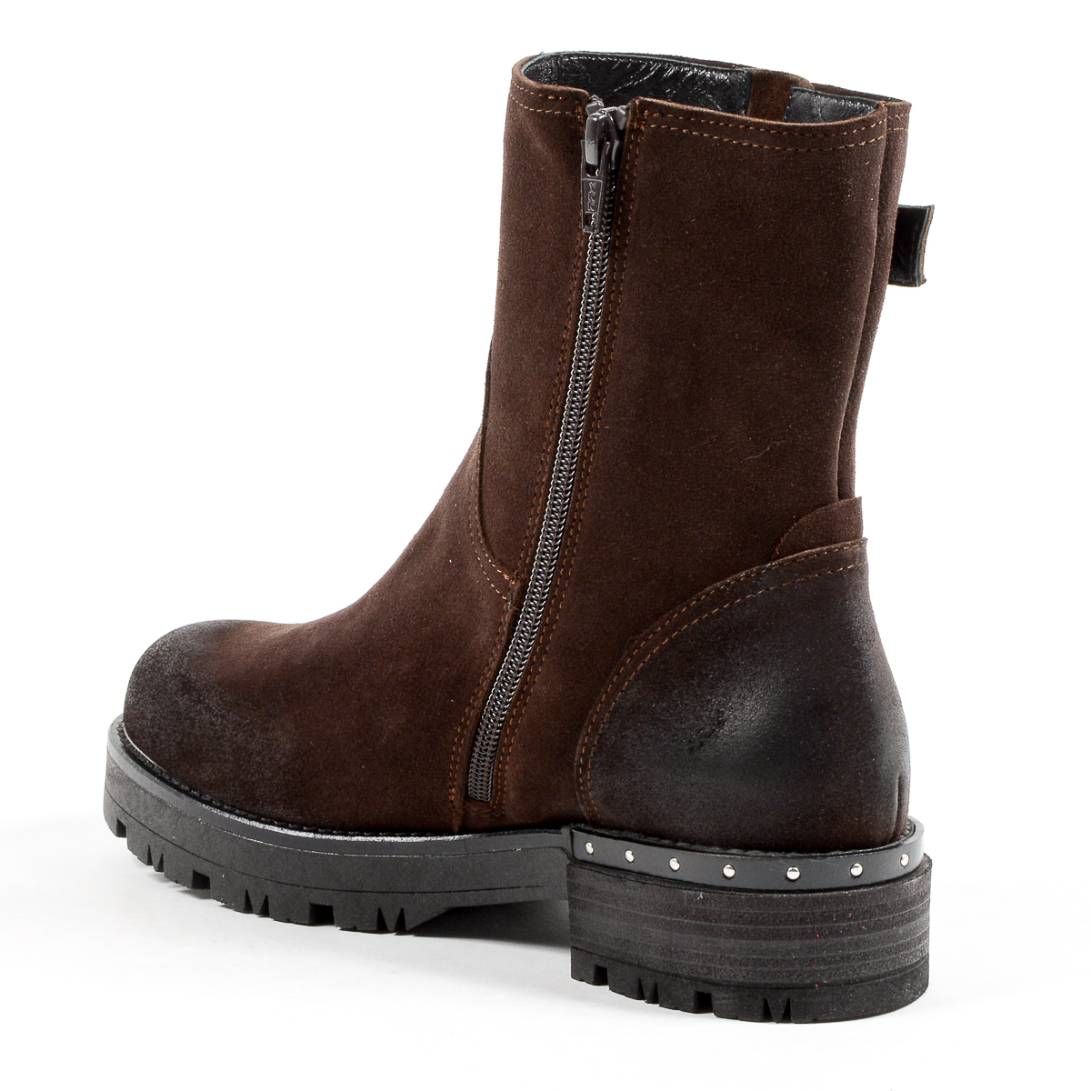 Andrew Charles Womens Short Boot Brown BONNIE