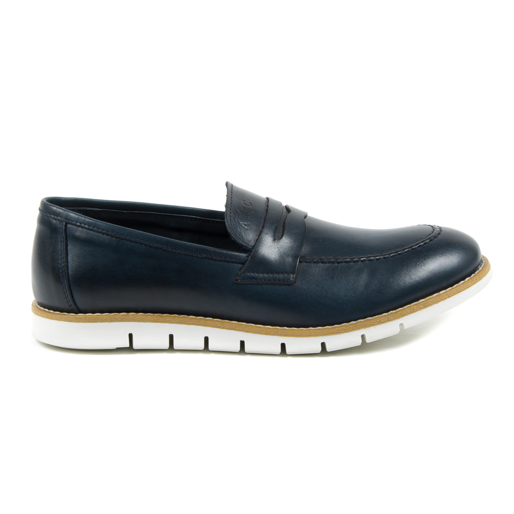 Mocasines Andrew Charles para hombre azul SEAN