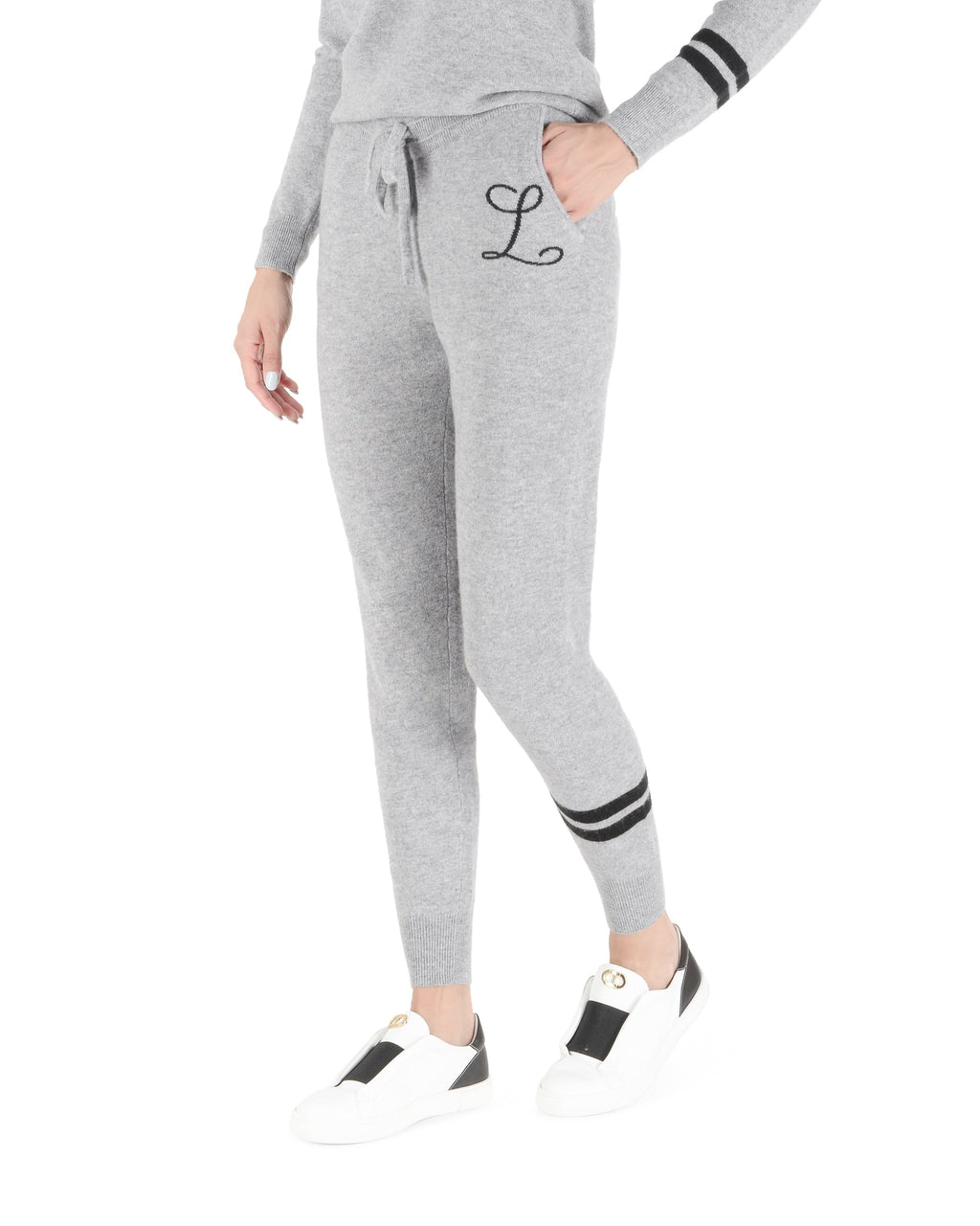 Pantalones deportivos de cachemira - Gris
