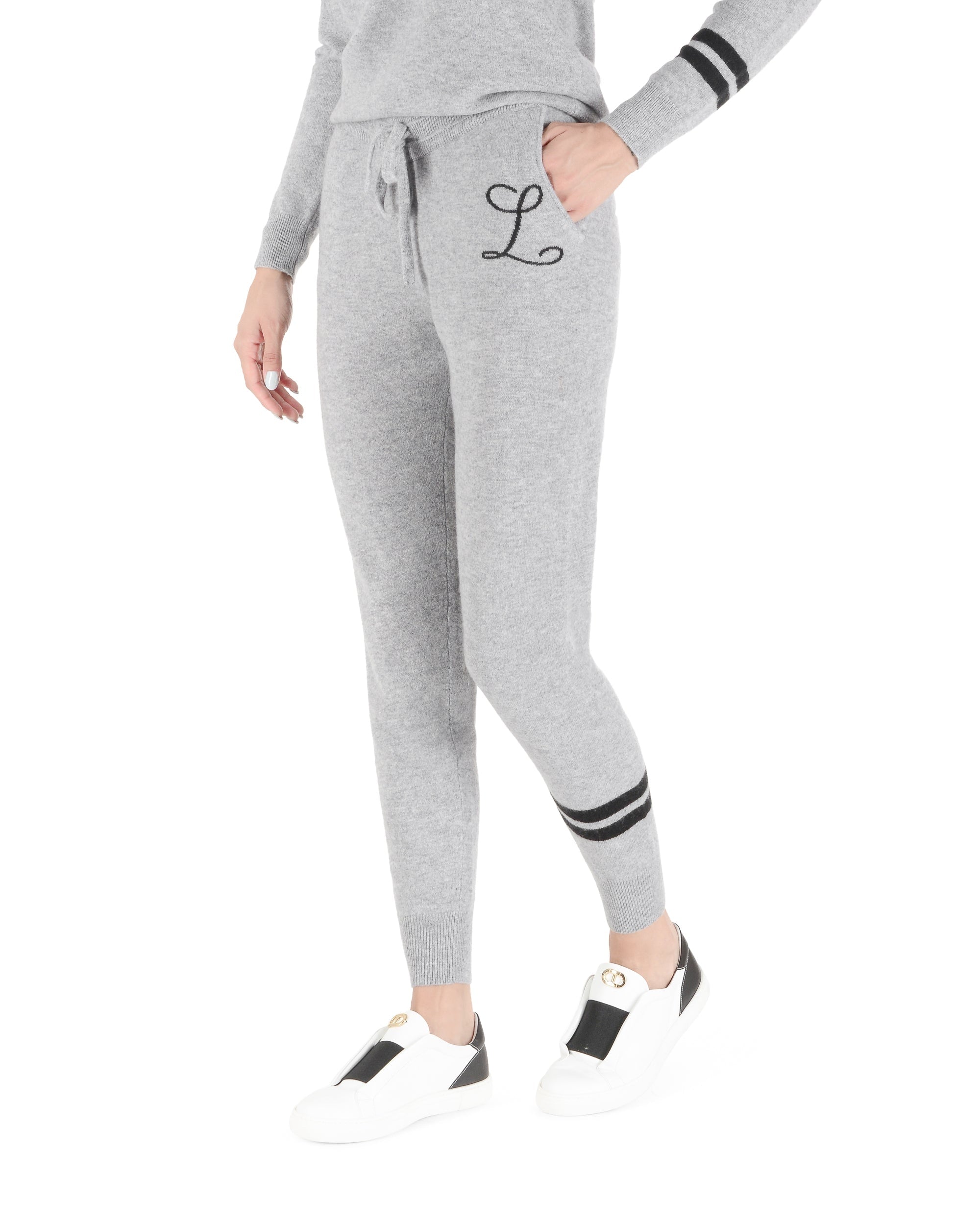 Pantalones deportivos de cachemira - Gris
